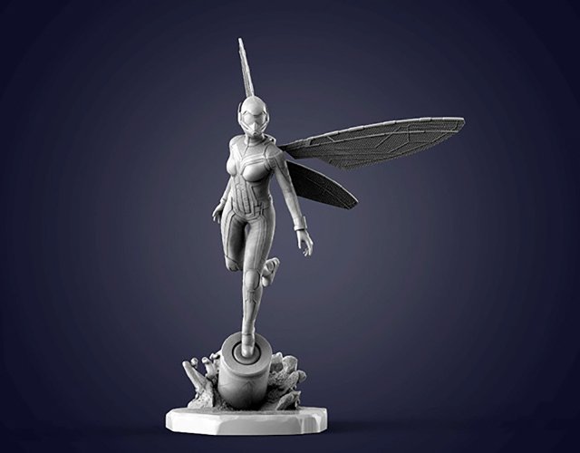 Wasp Figurines 3D Принт Модель .c4d .max .obj .3ds .fbx .stl .blend 