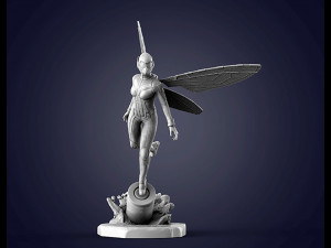 Wasp Figurines Model Cetak 3D