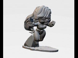 Black Widow Chibi Modèles 3D en vedette