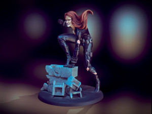 Black Widow Modello di stampa 3D