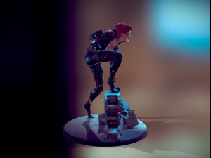 Black Widow Modello di stampa 3D