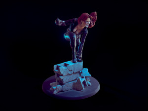 Black Widow Modello di stampa 3D