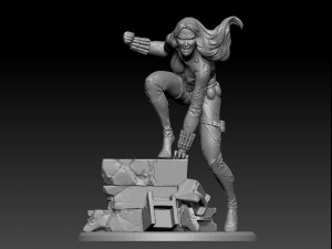 Black Widow Modello di stampa 3D