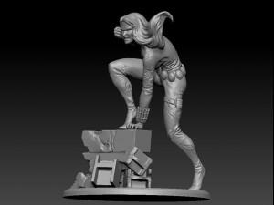 Black Widow Modello di stampa 3D