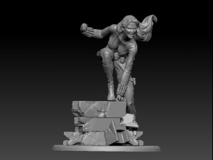 Black Widow Modello di stampa 3D