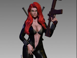 Black Widow Modelo de impresión 3D