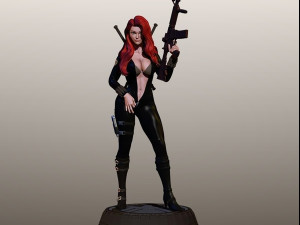 Black Widow Model Cetak 3D
