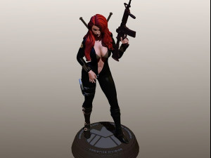 Black Widow Model Cetak 3D