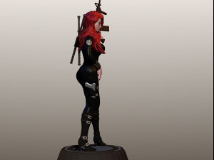 Black Widow Model Cetak 3D