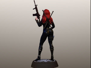Black Widow Model Cetak 3D