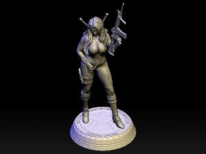 Black Widow Model Cetak 3D
