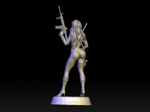 Black Widow Model Cetak 3D
