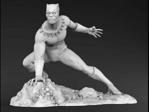 Black Panther 3D Print Model