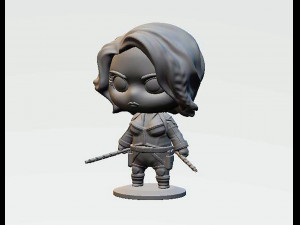 Black Widow 3D 프린트 모델
