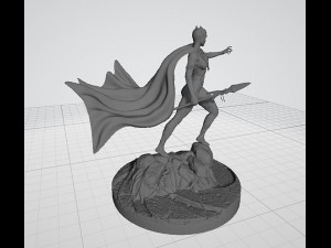 Black Panther Woman 3D Принт Модель