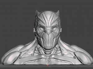 Black Panther Tchalla Bust 3D Print Model