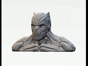 Black Panther Tchalla Bust 3D Print Model