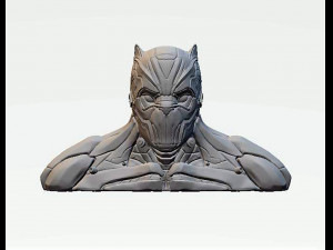 Black Panther Tchalla Bust 3D Print Model