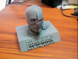 Captain America Bust Modèles 3D en vedette