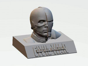 Captain America Bust Modèles 3D en vedette