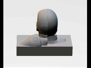 Captain America Bust Modèles 3D en vedette