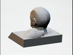 Captain America Bust Modèles 3D en vedette