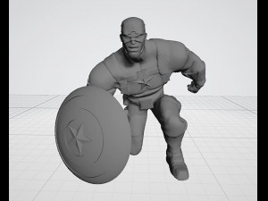 Captain America Statues 3D Print Model