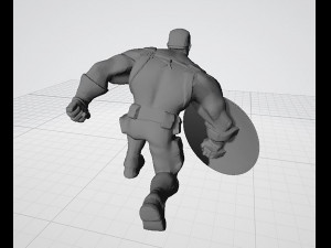 Captain America Statues 3D 打印模型