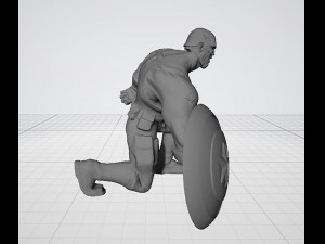 Captain America Statues 3D 打印模型