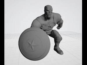 Captain America Statues 3D 打印模型