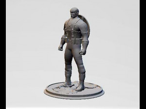 Captain America Figure 3D 打印模型