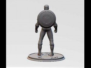 Captain America Figure 3D 打印模型