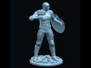 Captain America 3D Baskı Modeli