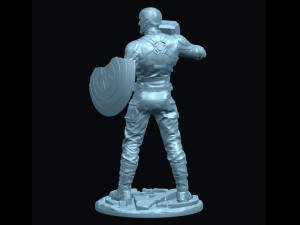 Captain America 3D Baskı Modeli