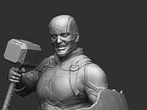 Captain America 3D Baskı Modeli