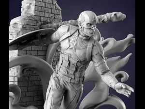Captain America 3D Print Model