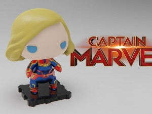 Captain Marvel Modèles 3D en vedette