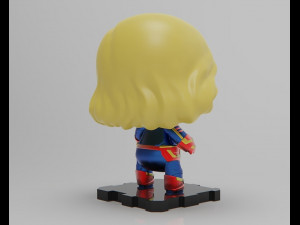 Captain Marvel 3D Baskı Modeli