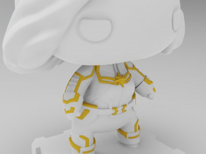 Captain Marvel 3D Baskı Modeli