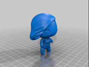 Captain Marvel 3D Baskı Modeli