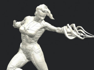 Captain Marvel Modèles 3D en vedette