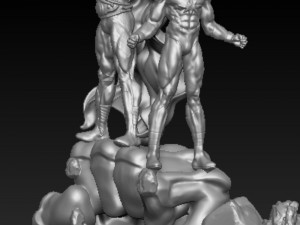 Captain Marvel and Adam Warlock 3D 打印模型