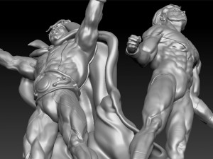 Captain Marvel and Adam Warlock 3D 打印模型