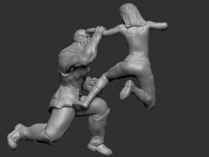 Captain Marvel vs Thanos Model do druku 3D