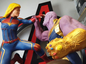 Captain Marvel vs Thanos Model do druku 3D