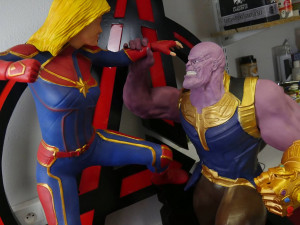 Captain Marvel vs Thanos Model do druku 3D