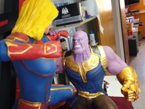 Captain Marvel vs Thanos Model do druku 3D