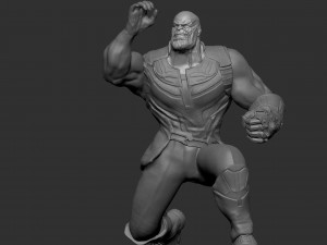 Captain Marvel vs Thanos Model do druku 3D