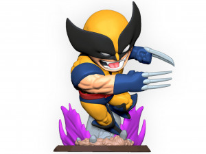 Chibi Wolverine 3D Print Model
