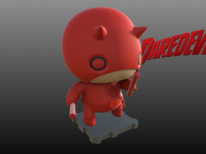 Chibi Daredevil 3D Print Model